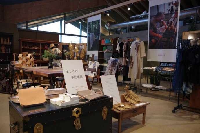 道の駅ましこで開催された「ましこの手仕事展」
