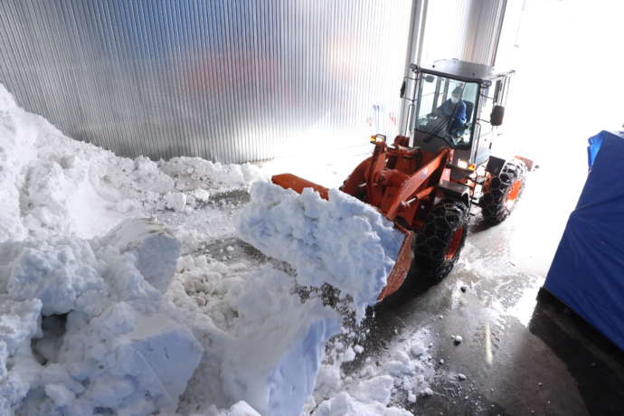 八海山雪室の様子
