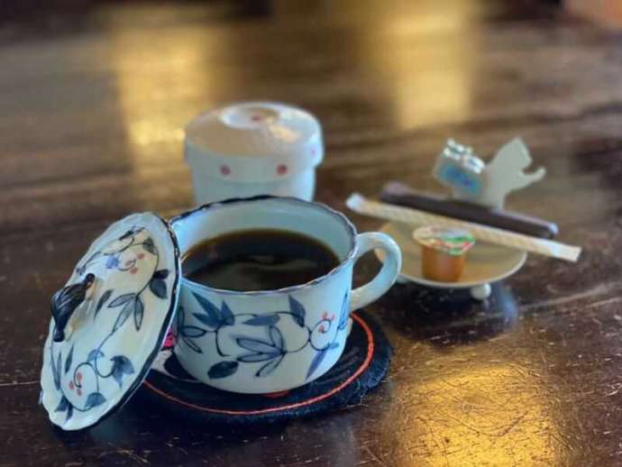 めおまるけで提供しているコーヒーの写真