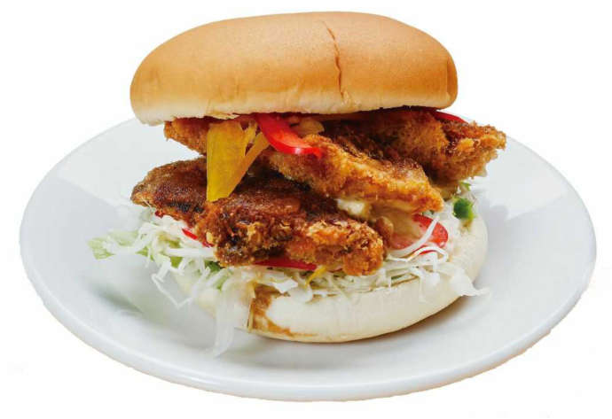 道の駅たいじの鯨カツバーガー