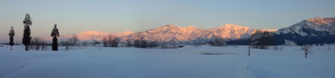 白銀の世界に染まる八海山