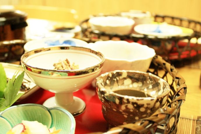 「山田屋旅館」の朝食(一例)