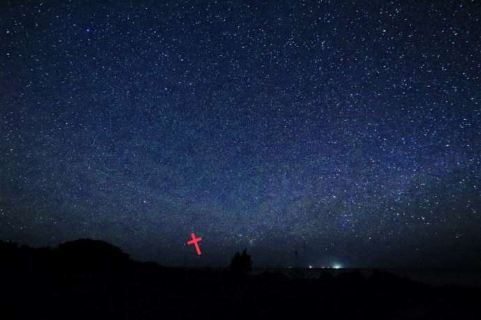 「motti 西表島トレッキングエコツアー」で見つけた南十字星