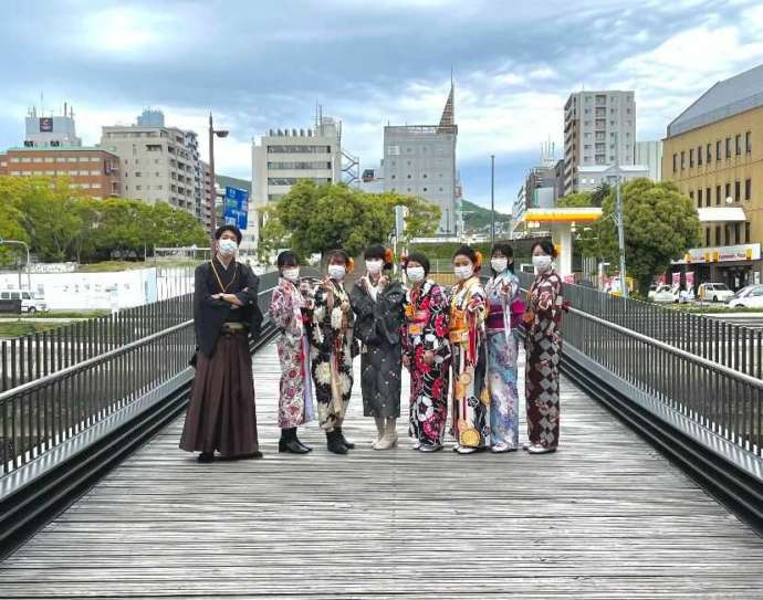 出島のイベント受付のスタッフの写真