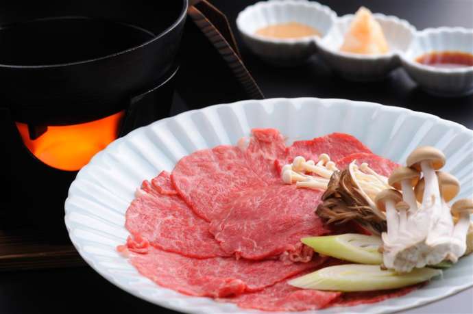 滑川温泉 福島屋の肉料理