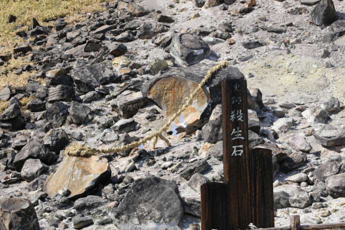 栃木県那須町にある殺生石