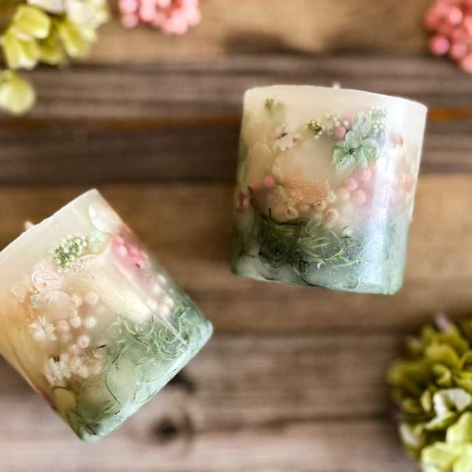 カップルにおすすめの花キャンドル