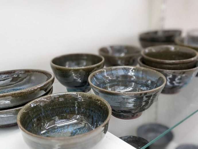 陶芸工房で販売される陶芸品