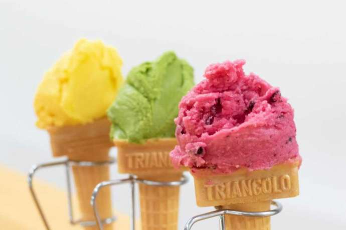 「道の駅おおの」内にある「食の館」で提供されているジェラート