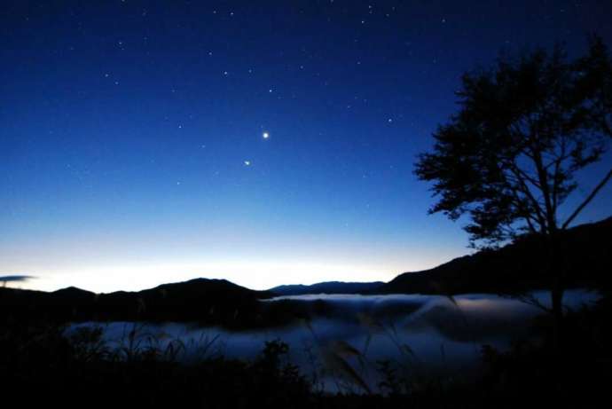 銀山平温泉 奥只見山荘で見られる満天の星空