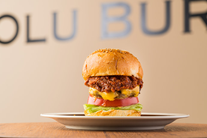 olu_burger_kyotoのスパイシーバーガー