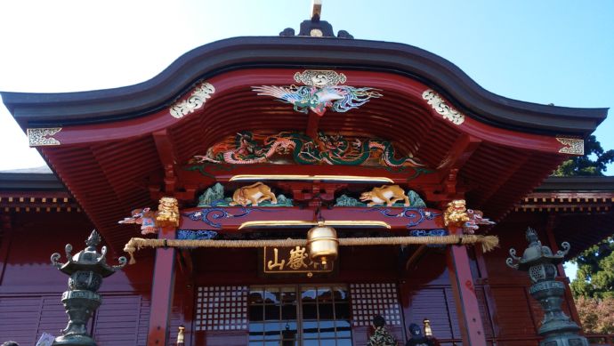 青梅市にある武蔵御嶽神社の本殿