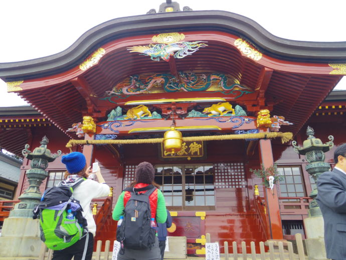 青梅市にある武蔵御嶽神社の本殿