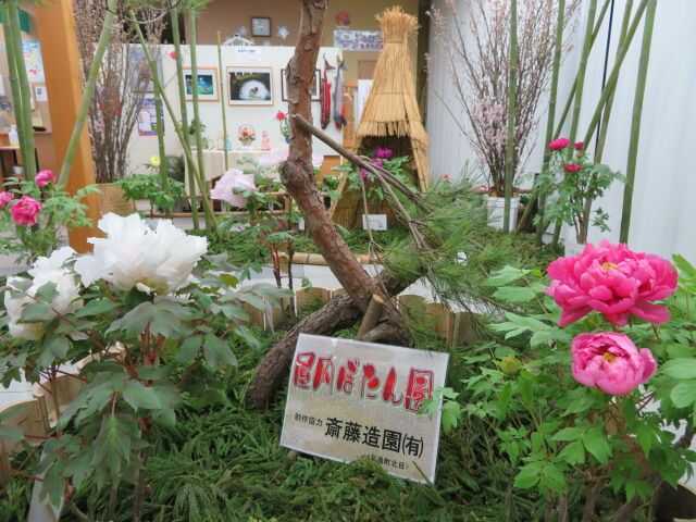 道の駅「たかはた」で行われる町民の作品展「ぼたん園」の様子