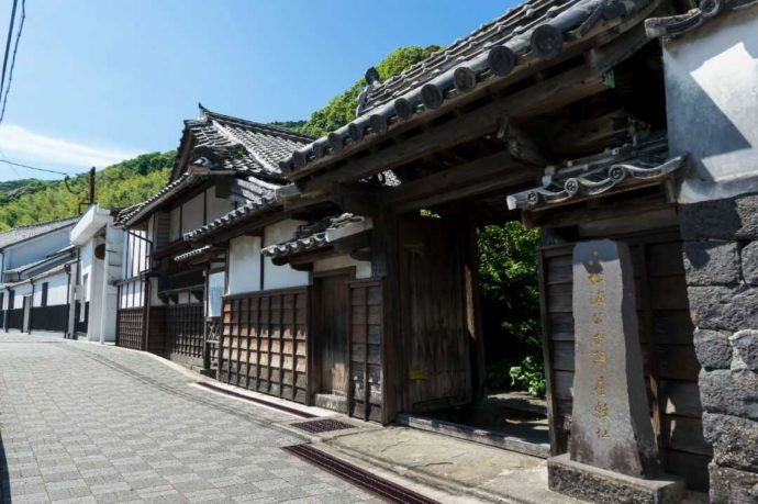 潜龍酒造で公開されている邸宅の入り口