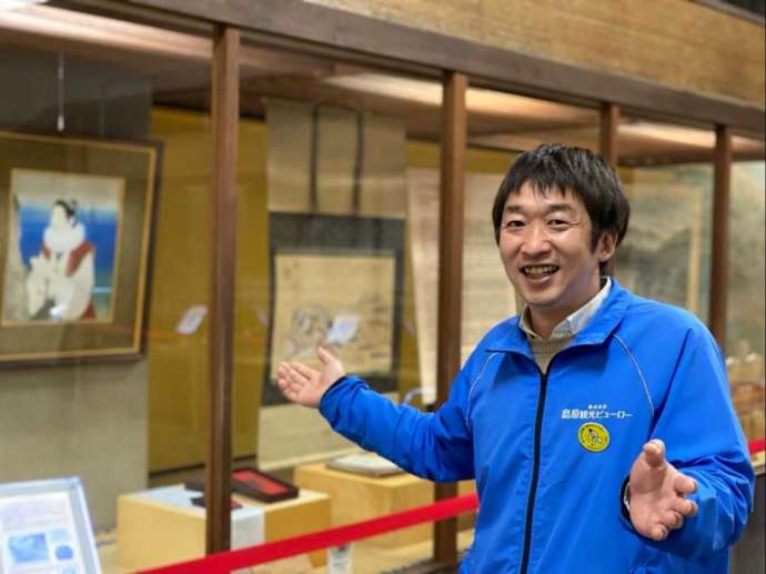 長崎県島原市にある島原城のスタッフ末續さん