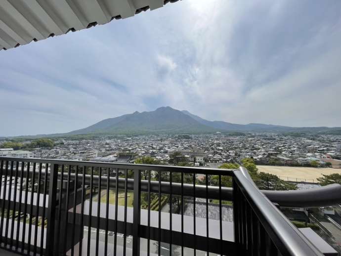島原城からの望む山々