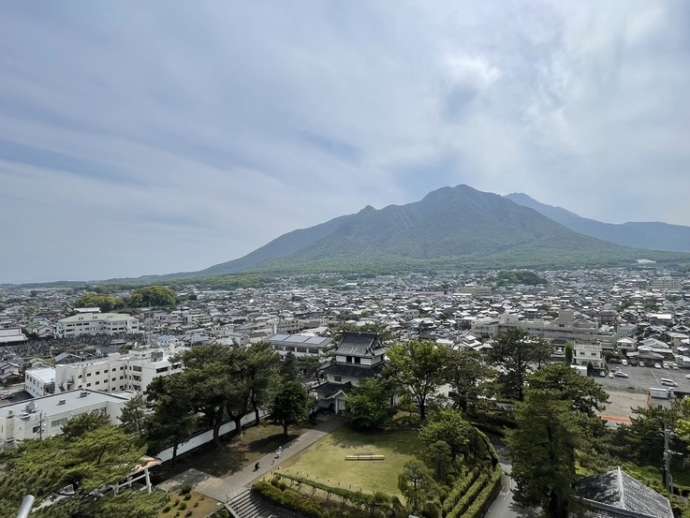 島原城天守閣からの眺め