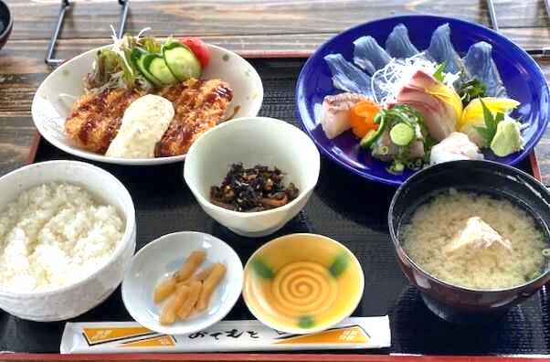 山口県防府市にある「道の駅 潮彩市場防府」でいただけるお刺身スペシャル定食