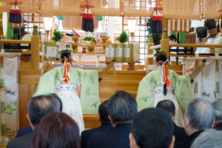 山口県岩国市の岩国白蛇神社の神前結婚式
