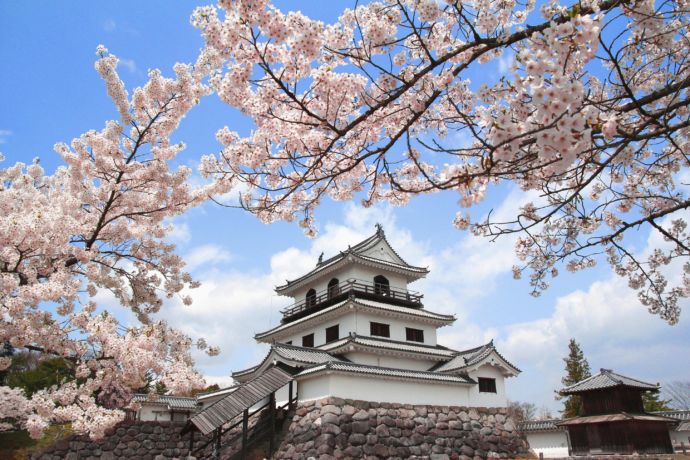 白石市にある白石城外観