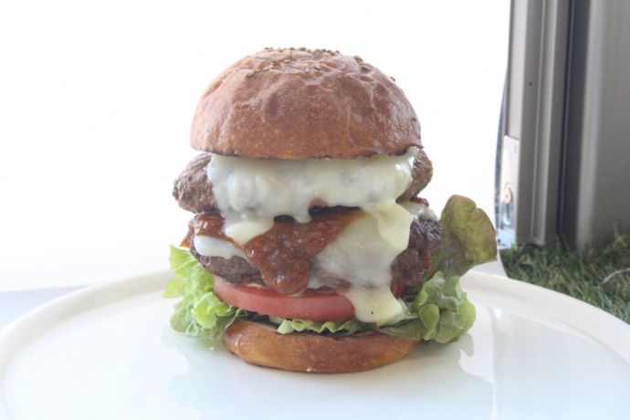 白石市にあるみのりキッチンのハンバーガー