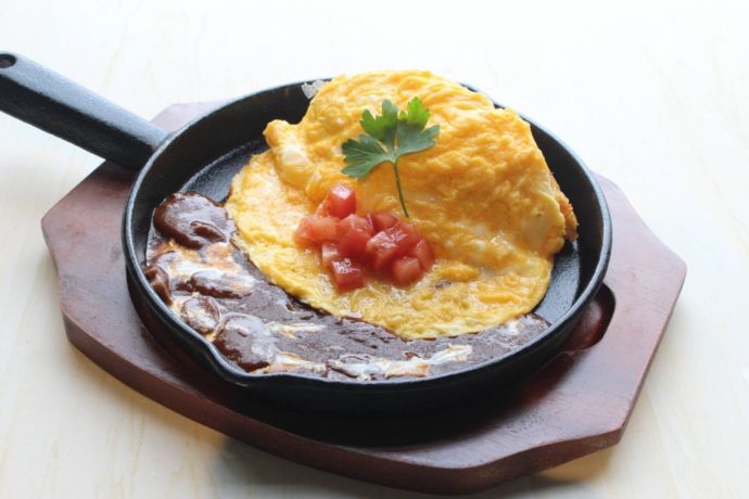 白石市にあるみのりキッチンのオムライス