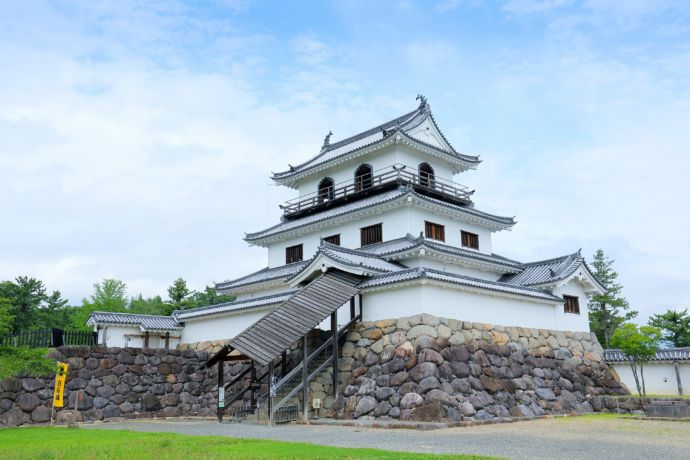 白石市にある白石城の外観