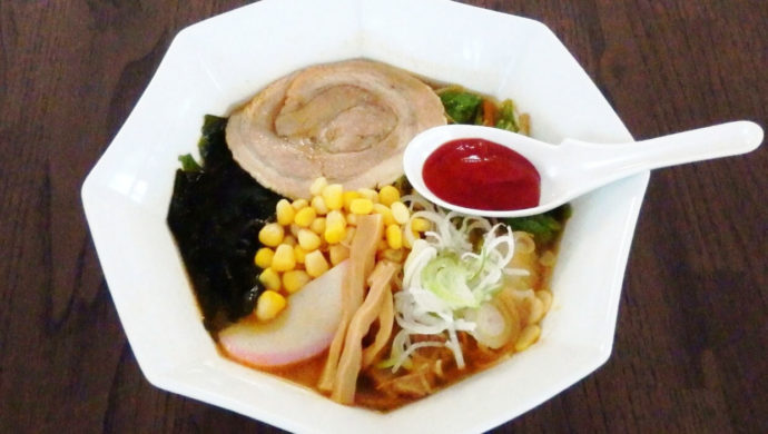 レストランで人気のラーメン