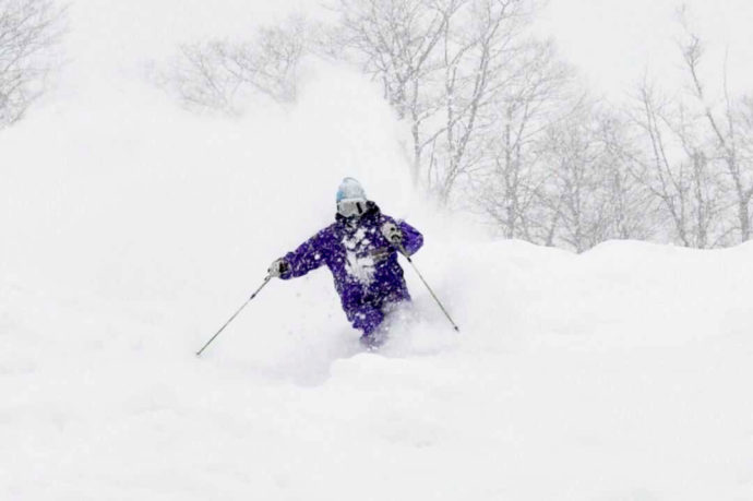 Asahi自然観スノーパークのパウダースノー