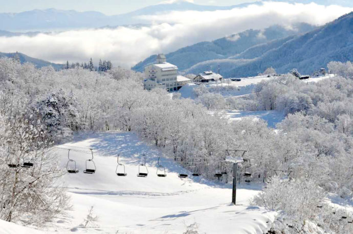Asahi自然観スノーパークのゲレンデ