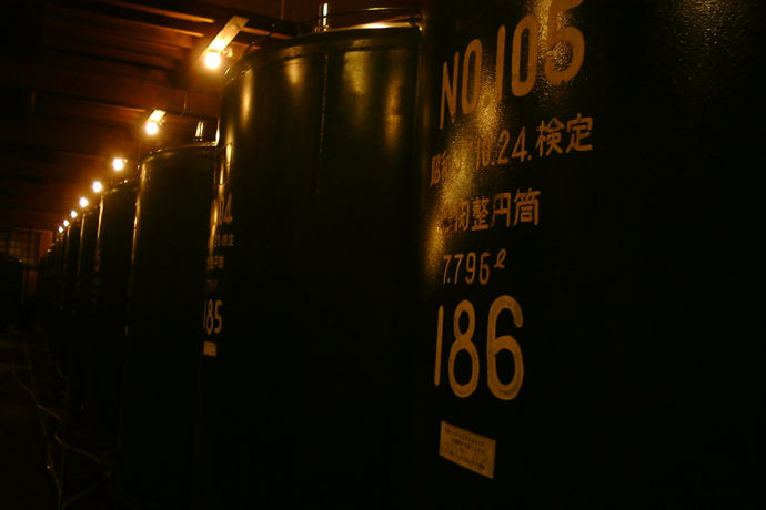 髙砂酒造の貯蔵庫