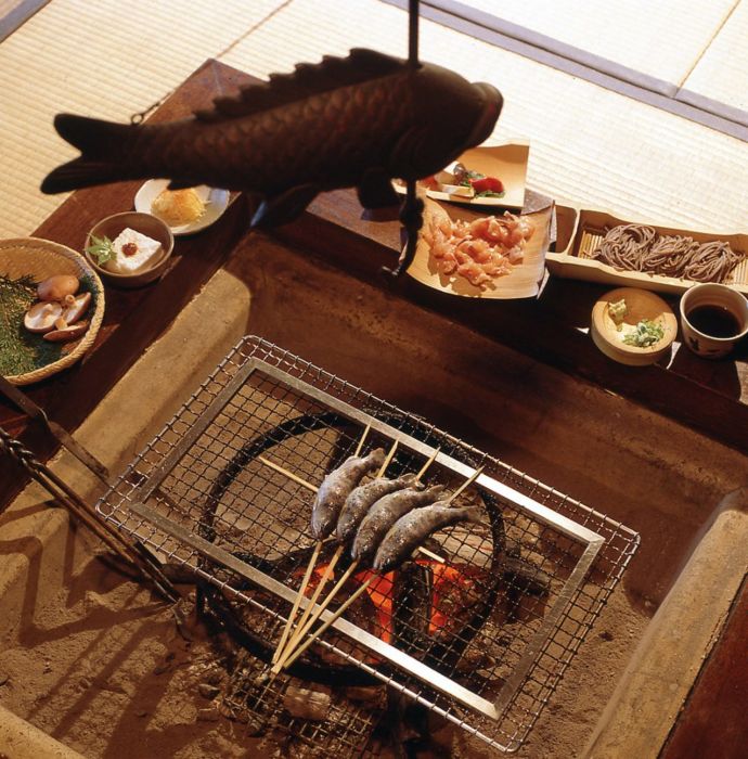 床瀬そばで食べられるヤマメ