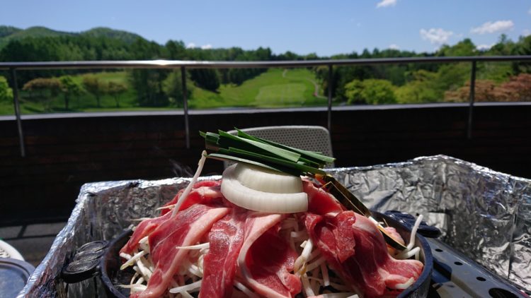 滝のカントリークラブのジンギスカン