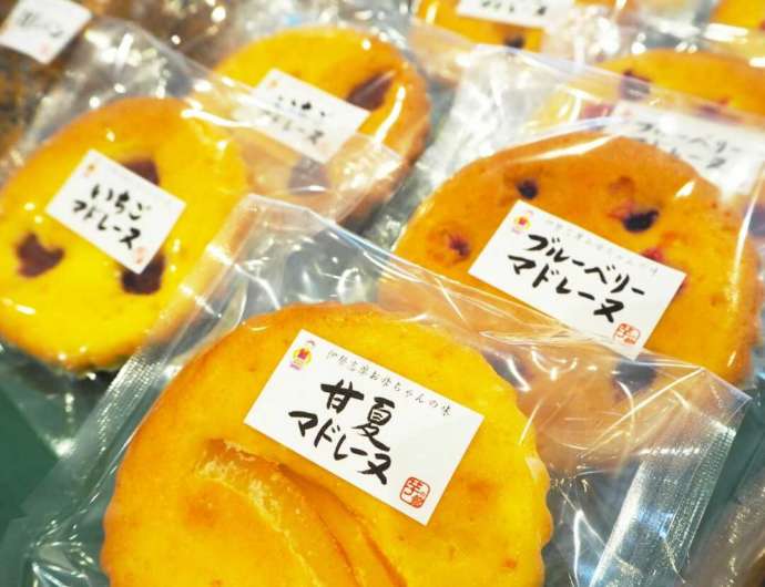 鳥羽マルシェ内直売所で販売されているお菓子