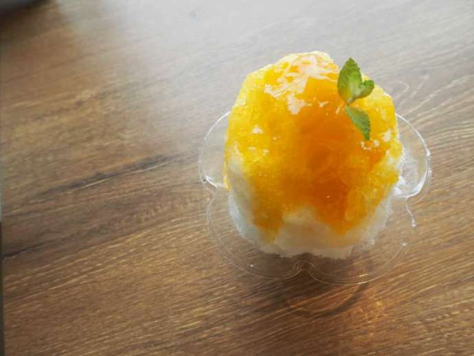 鳥羽マルシェ内のテイクアウトコーナーで食べられるかき氷