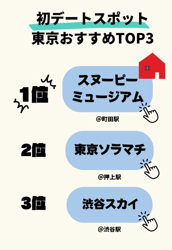 東京デート＿初デートにおすすめデートスポット