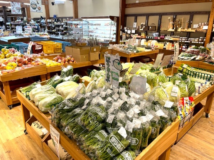 道の駅「遠野風の丘」の直売所