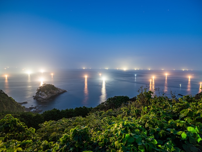 漁火公園の夜景