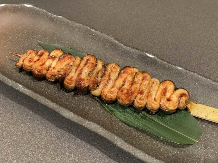 旗の台 うなぎ上松の縁側うねり串