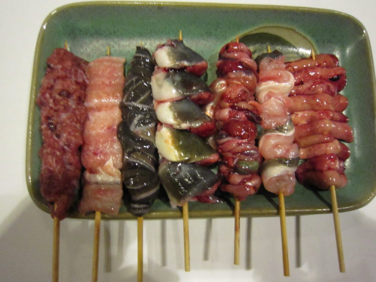 うな鐵大塚店の各種串焼き