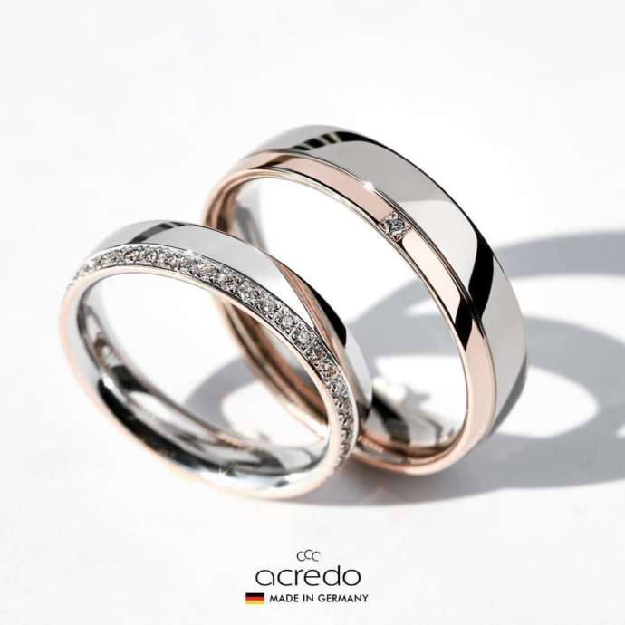 アクレードのツートーンカラーの結婚指輪