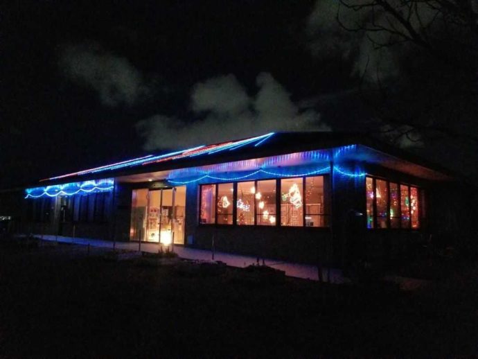 例年12月の山田池公園パークセンターのイルミネーション