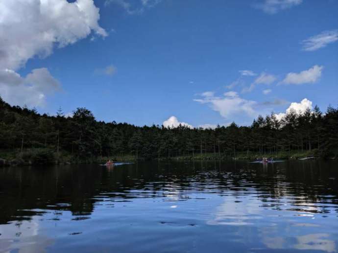 山梨県北杜にある美し池の写真